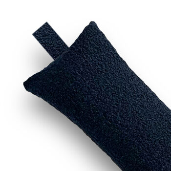 Sherpa Fluffy Sheep Door Draught Excluder Navy Blue, 2 of 4