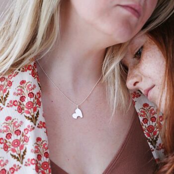 Mother And Child Set Of Two Heart Puzzle Necklaces, 9 of 10