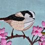 Cherry Blossom And Long Tailed Tit Embroidery Kit, thumbnail 4 of 9