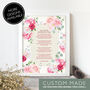 Custom Made Personalised Handmade Floral Poem Print, thumbnail 3 of 12