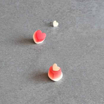 Love You Mum Sterling Silver Heart Earrings, 6 of 12