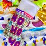 Personalised Colourful And Sparkly Christmas Stocking, thumbnail 4 of 5