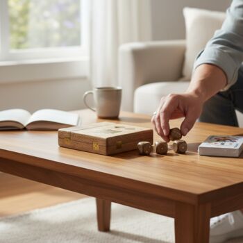 Personalised Luxury Card And Dice Set In A Wood Box, 11 of 12