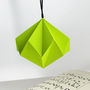 One Solid Origami Geometric Diamond Ornament, thumbnail 4 of 6