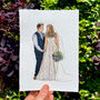 Personalised Couple's People Portrait In Watercolour, thumbnail 9 of 12