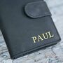 Personalised Black Buffalo Leather Credit Card Case, thumbnail 5 of 8
