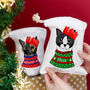 Personalised Party Cat Christmas Treat Gift Bag, thumbnail 1 of 4