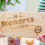 Personalised Family Bamboo Serving Board, thumbnail 2 of 5