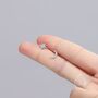 Sterling Silver Asymmetric Moon And Starburst Stud Earrings, thumbnail 2 of 12