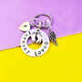 Footprints And Angel Wings Forever Loved Keyring, thumbnail 4 of 10