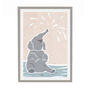 Cute Elephant Scandi Nursery Children's Art Print, thumbnail 3 of 7