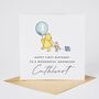 Winnie The Pooh 1st Birthday Granddaughter Card *Fully Personalised, thumbnail 4 of 6