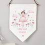 Personalised Fairy Princess Wall Art Banner For Girl, thumbnail 2 of 3