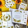 Sunflower Gatefold Wedding Invitation Suite, thumbnail 1 of 9