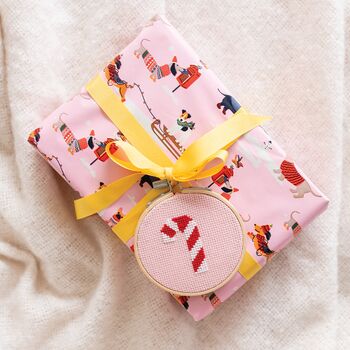 Candy Cane Cross Stitch Kit, 5 of 5