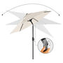 200 Cm Garden Parasol Sunshade Umbrella With Metal Pole, thumbnail 5 of 9