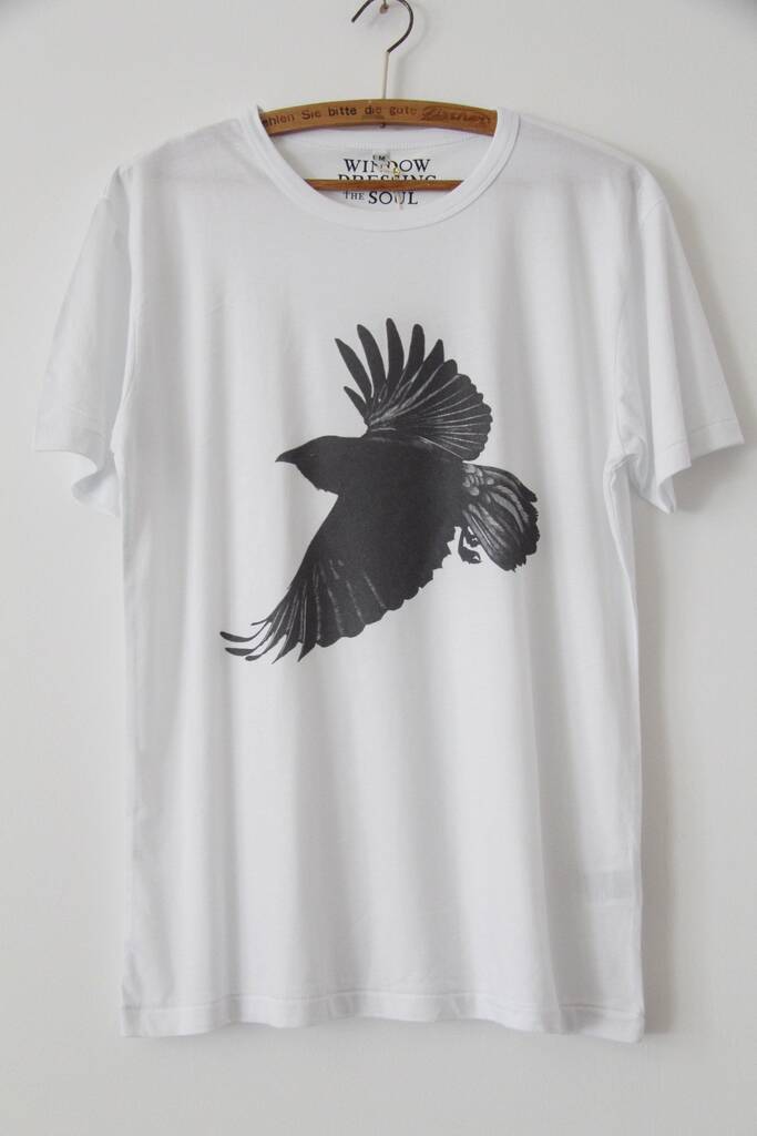 White Crow T Shirt By Maitri | notonthehighstreet.com