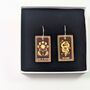 Tarot Cards Earrings Iridescent Acrylic Hoop Earrings, thumbnail 1 of 10