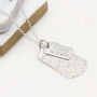 Personalised Sterling Silver Double Dogtag Necklace, thumbnail 1 of 4