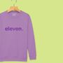 Birthday Age Kids Personalised Birthday Sweatshirt, thumbnail 7 of 12