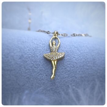 Personalised 18ct Gold Plated Ballerina Necklace, 8 of 12