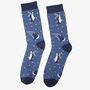 Men's Bamboo Socks Blue Penguin, thumbnail 1 of 3