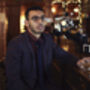 Mens Midnight Navy Velvet Slim Style Tie, thumbnail 2 of 8