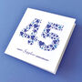 Love Hearts Sapphire 45th Anniversary Card, thumbnail 3 of 3