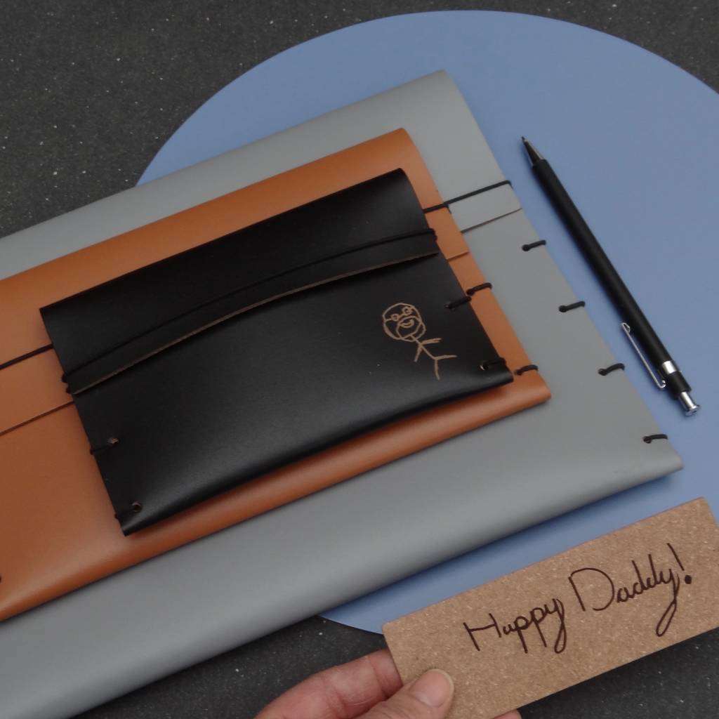 Child's Artwork Personalised Leather Wallet By Artbox