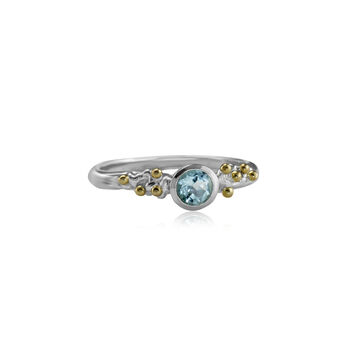 Dainty Blue Topaz Ring, 6 of 7