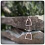 Personalised Stirrup Necklace, Silver, Gold Or Rose Gold, thumbnail 6 of 12