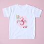 Personalised Girls Birthday T Shirt, thumbnail 1 of 1