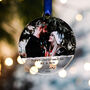 First Christmas Married As Mr And Mrs Photo Bauble, thumbnail 9 of 10