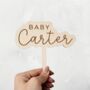 Personalised Baby Cake Topper, thumbnail 2 of 3