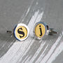 Personalised Initial Letter Cufflinks For Him, thumbnail 5 of 5
