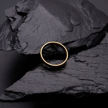 5mm Gold Engraved Band Ring, 5 of 9