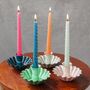 Enamel Cupped Flower Candle Holder, thumbnail 1 of 7