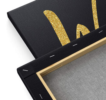 Personalised Glitter Text To Canvas Gift For Mothers, 11 of 12