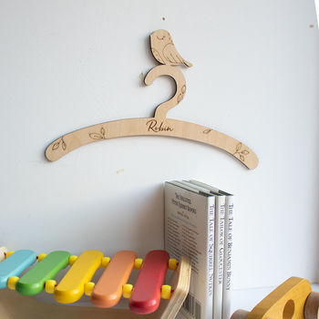 Childrens Coat Hanger With Robin Design, 4 of 5