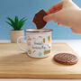 Personalised Gardening Enamel Mug, thumbnail 6 of 6
