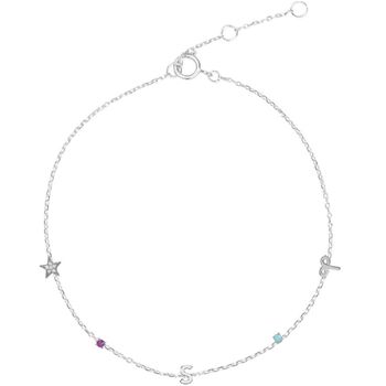 Sterling Silver Personalised Charm Bracelet, 2 of 4
