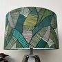 Jadeite Green Geometric Drum Lampshades, thumbnail 3 of 10