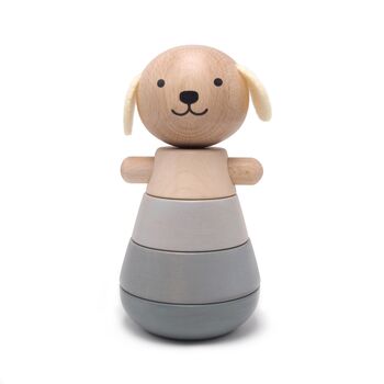 Wooden Dog Stacking Toy, 2 of 5