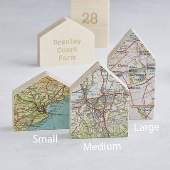 Personalised Map Little House Location Ornament Gift, 3 of 11
