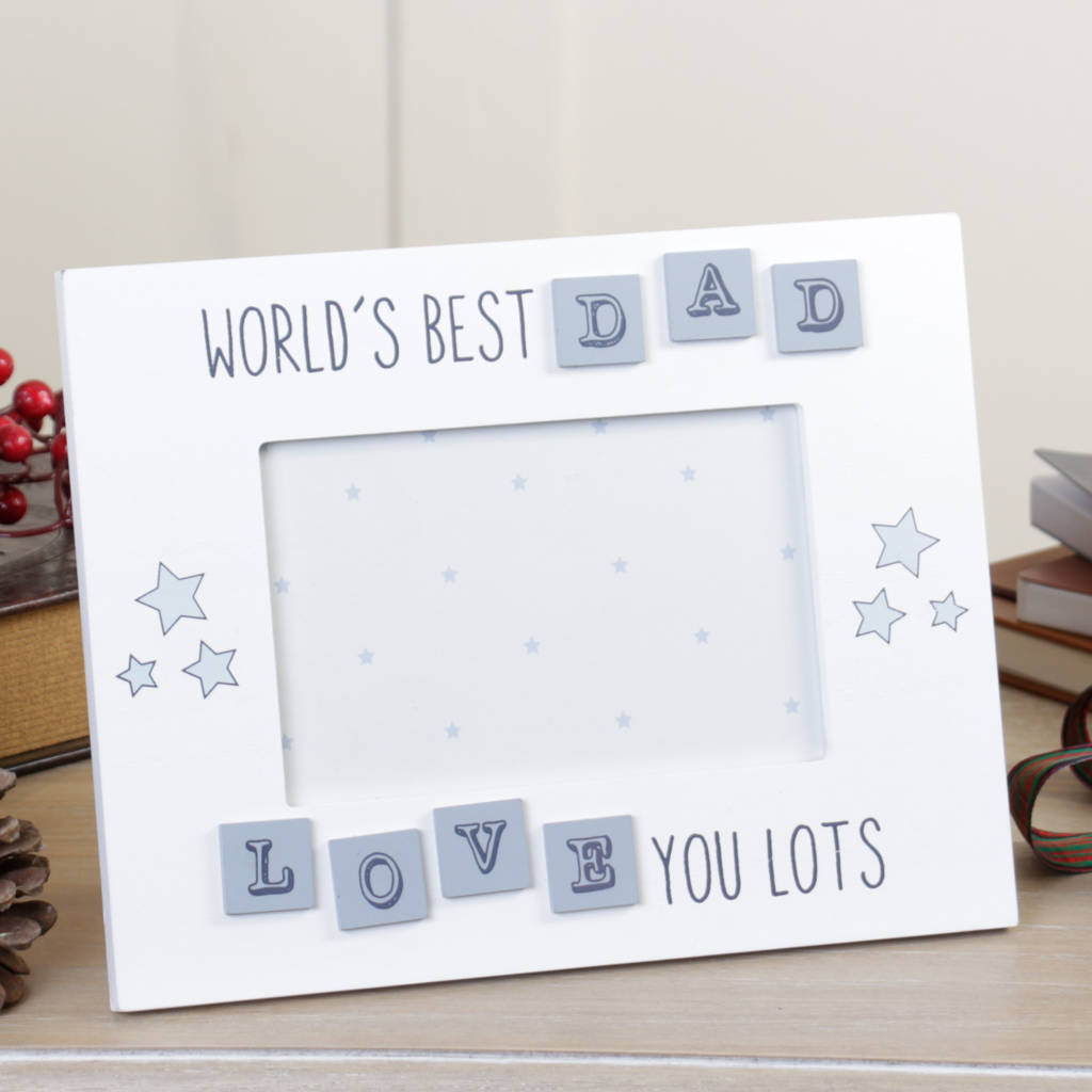 i love you dad wooden photo frame selection by dibor