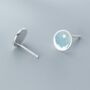 Sterling Silver Blue Moon And Star Stud Earrings, thumbnail 5 of 5
