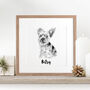 Personalised Pet Dog Portrait Sketch, thumbnail 5 of 12