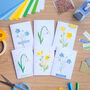 Mini Wildflowers Card Making Kit | Beginner Iris Fold Craft, thumbnail 1 of 9