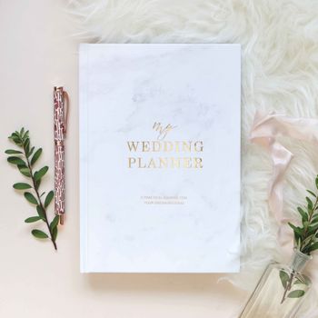 Marble And Gold Foil Wedding Planner, 10 of 12