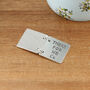 Personalised Thank You Keepsake Mini Folding Pewter Card, thumbnail 6 of 7
